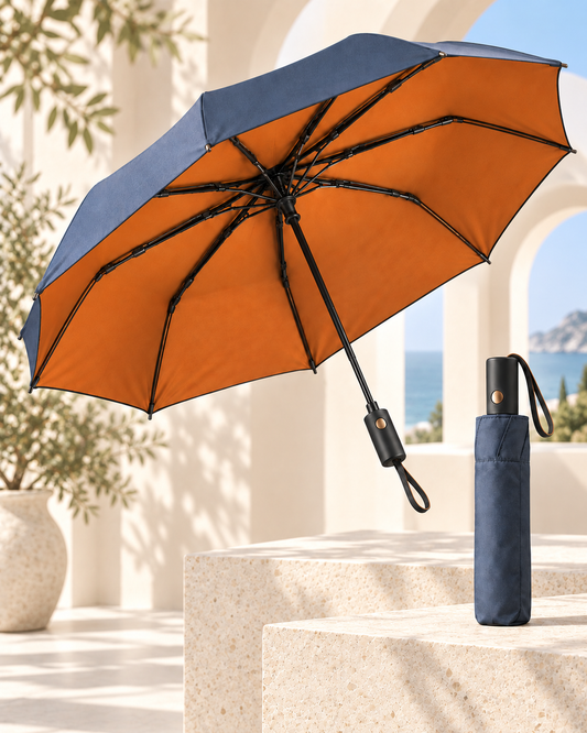 Uvenoria StormShield Compact – Reinforced Automatic Wind-Resistant Umbrella